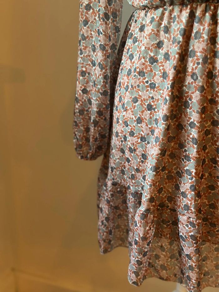 Robe fluide en toile de viscoce fleurie Wiya taille 36 - photo numéro 8