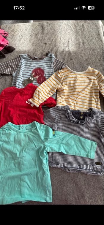 Lot de 5 t-shirt manches longues 