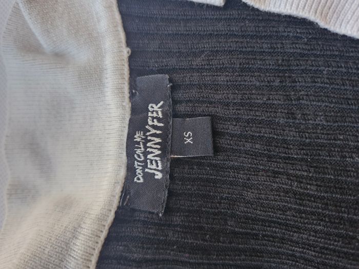 T-shirt à manches courtes femme XS Jennyfer Noir Blanc - photo numéro 2