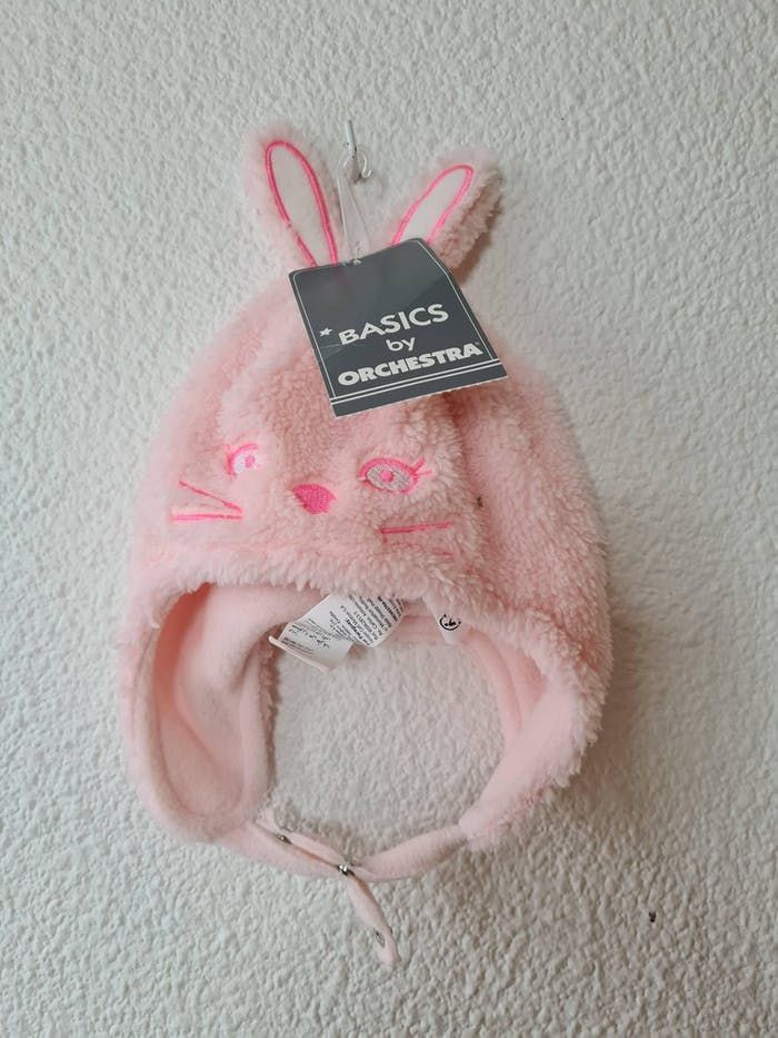 bonnet rose lapin Orchestra