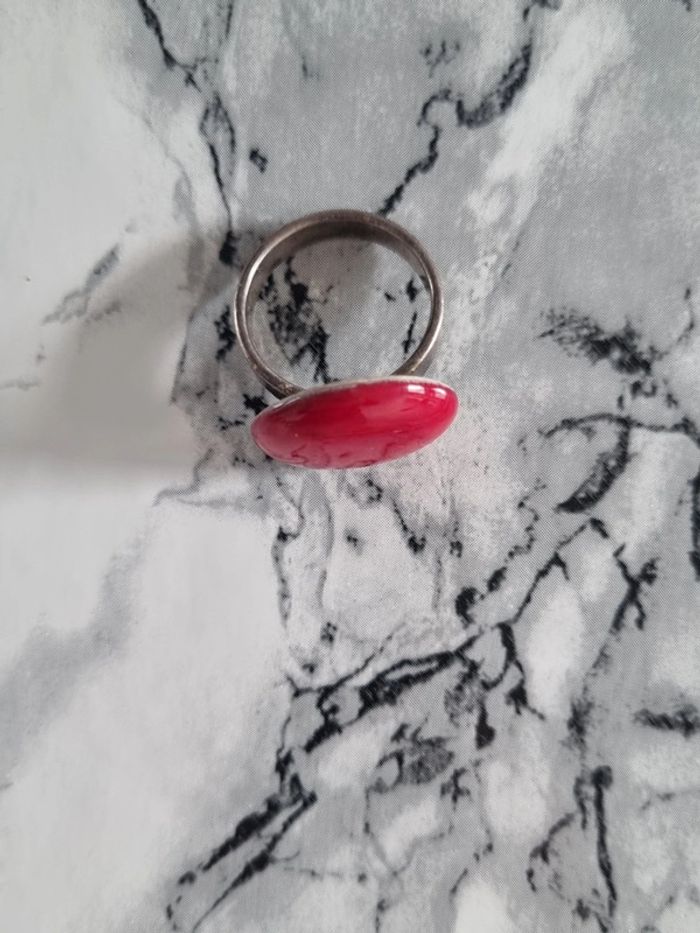 Bague ronde rouge - photo numéro 17
