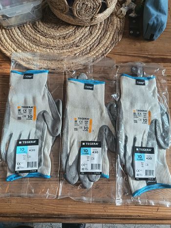 Lot de 3 paires de gants de protection 