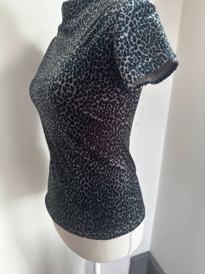 T-shirt col bateau motif panthère Taille XS 🐆 - photo numéro 8