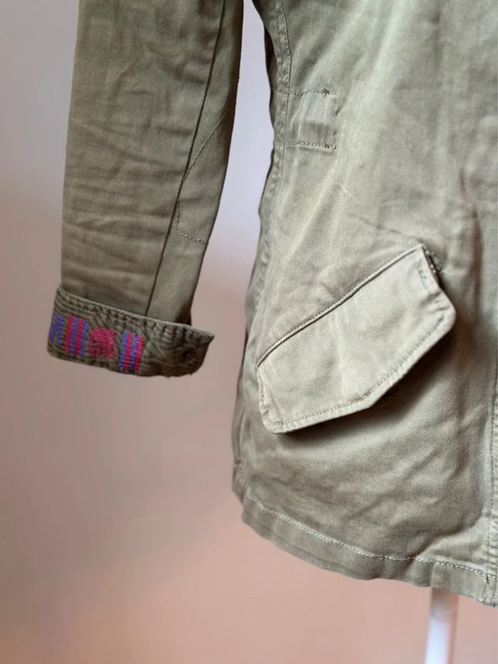 Veste kaki patch brodés Maison Scotch T38 - photo numéro 8