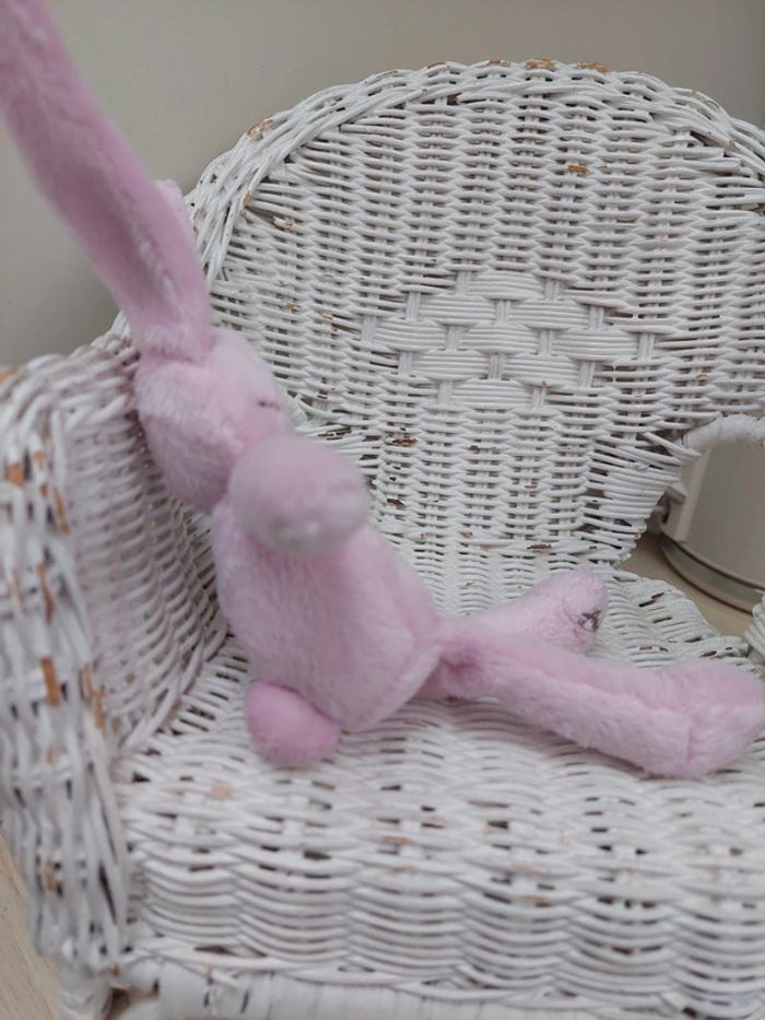 Jacadi - petite peluche lapin rose - photo numéro 3