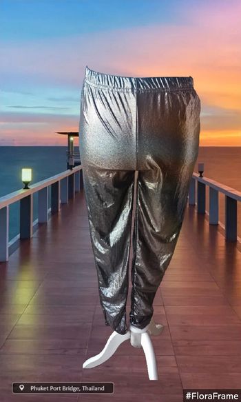 Legging brillant argenté, La city, taille L