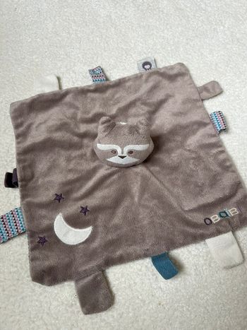 Doudou plat raton laveur Obaibi