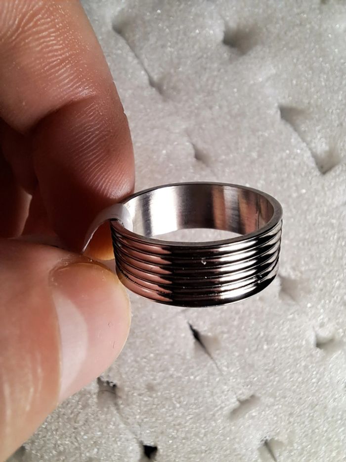 Bague acier inoxydable Granuleuse - photo numéro 2