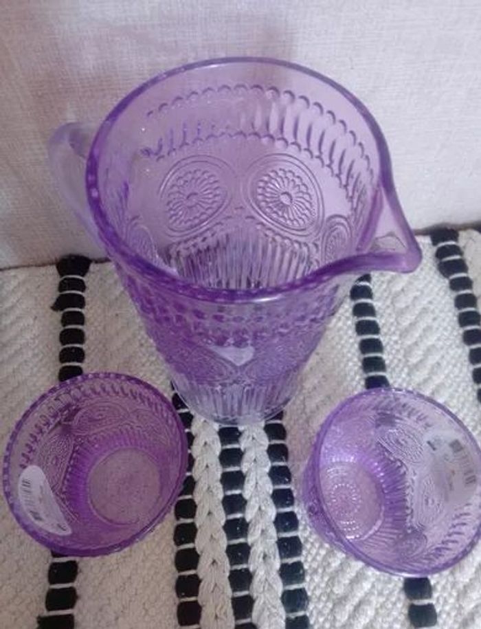 Lots carafe et verres à eau - photo numéro 3