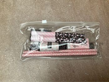 Pochette scolaire rose coeur