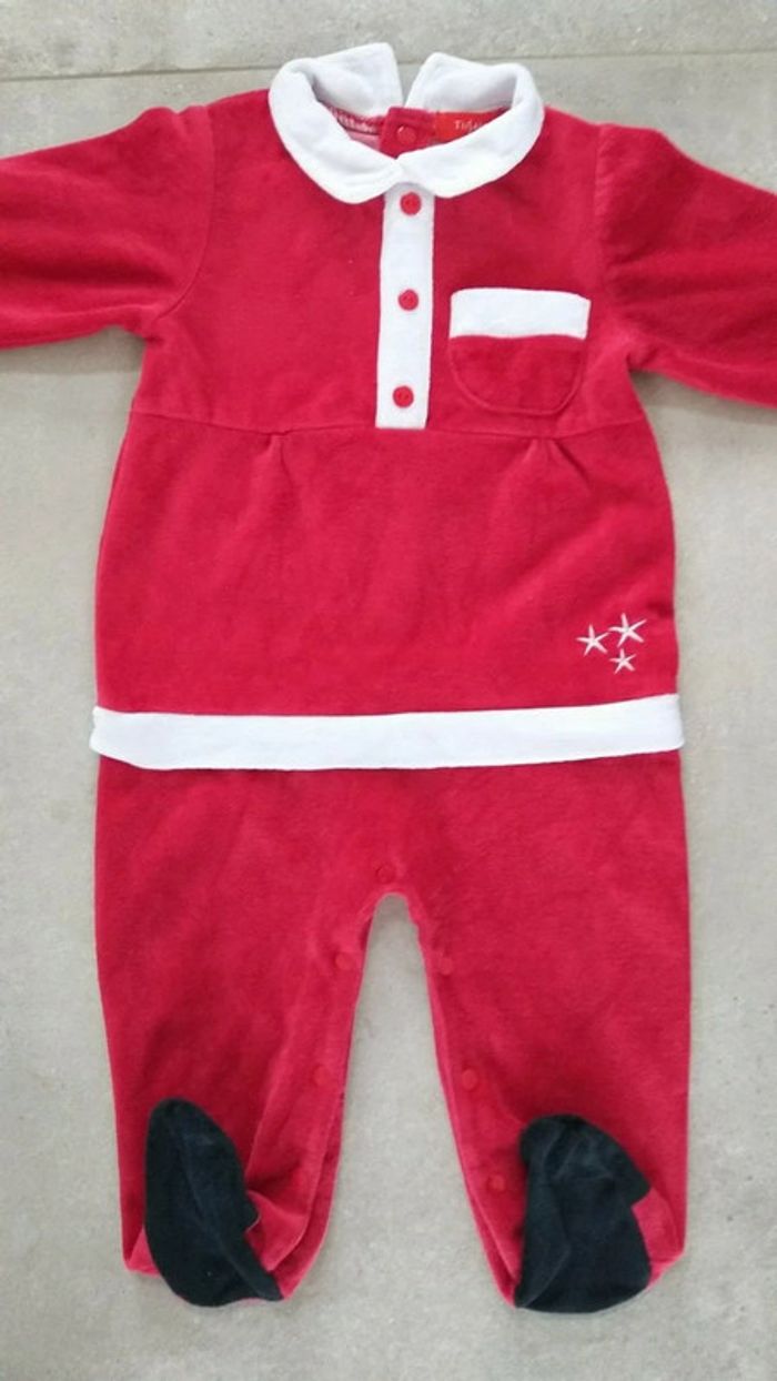 Pyjama velours 18 mois tissaia noel mixte - photo numéro 2