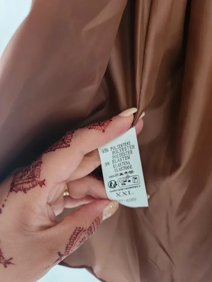 Veste tailleur camel – Jade & Me – Taille XXL - photo numéro 5