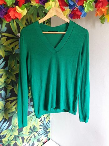Pull vert printemps