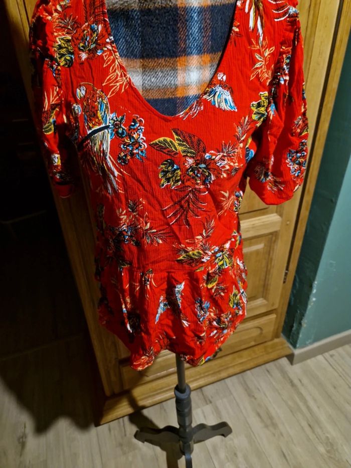 Top tropical perroquet promod taille 36 - photo numéro 3