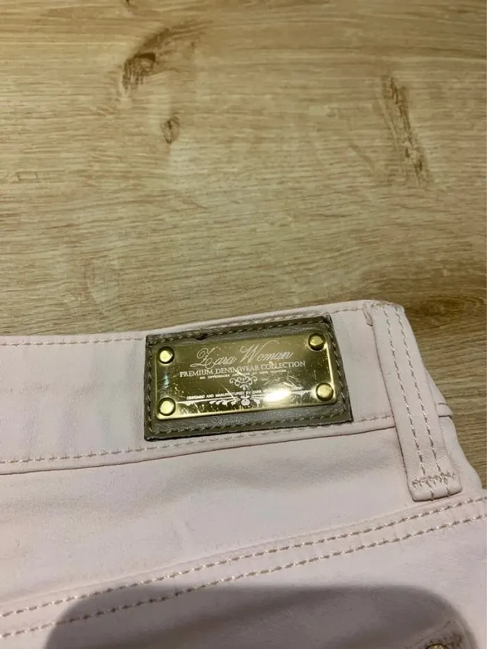 Short enduit rose Zara - Taille 36 - photo numéro 3