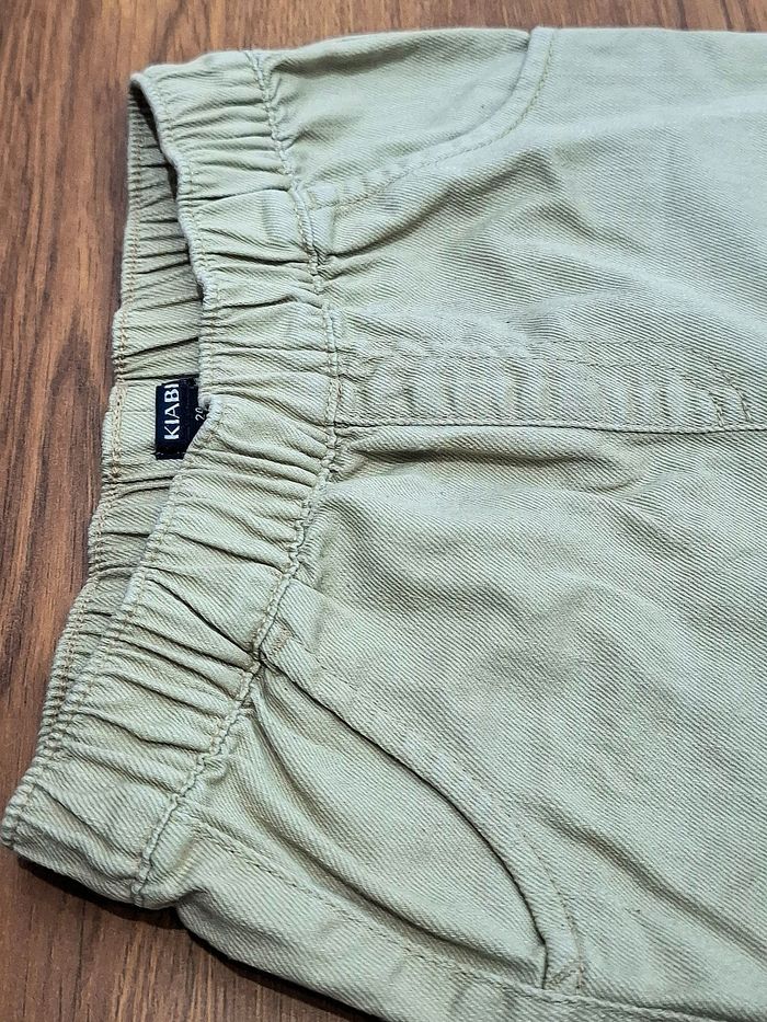 Pantalon jean enfant Kiabi brun clair / crème / grège – Taille 24 mois - photo numéro 4