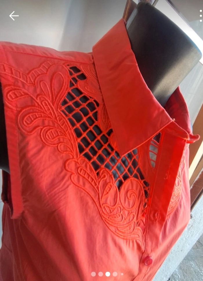 Md'M top débardeur chemise T.38 neuve - photo numéro 2