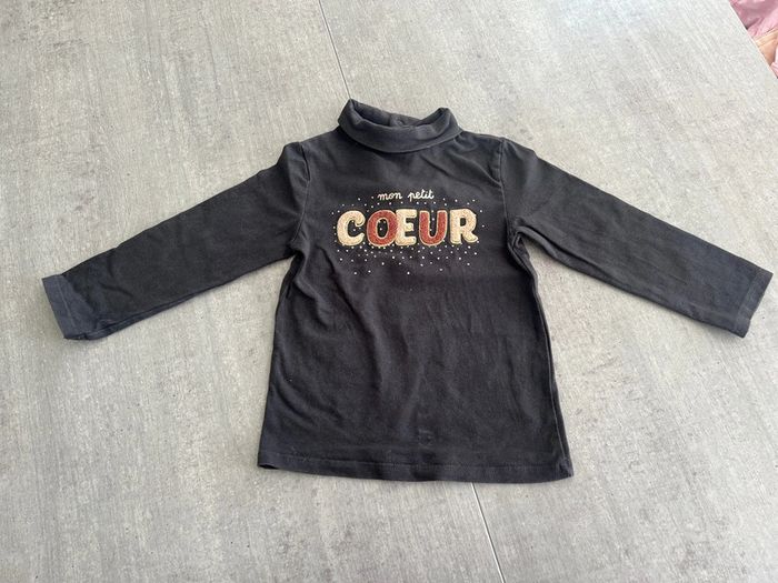 Pull coll roulé fille 24 mois
