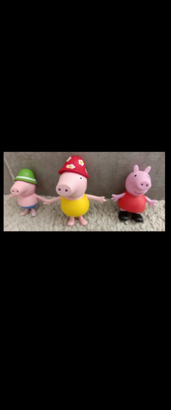 Lot de 3 personnages Peppa pig