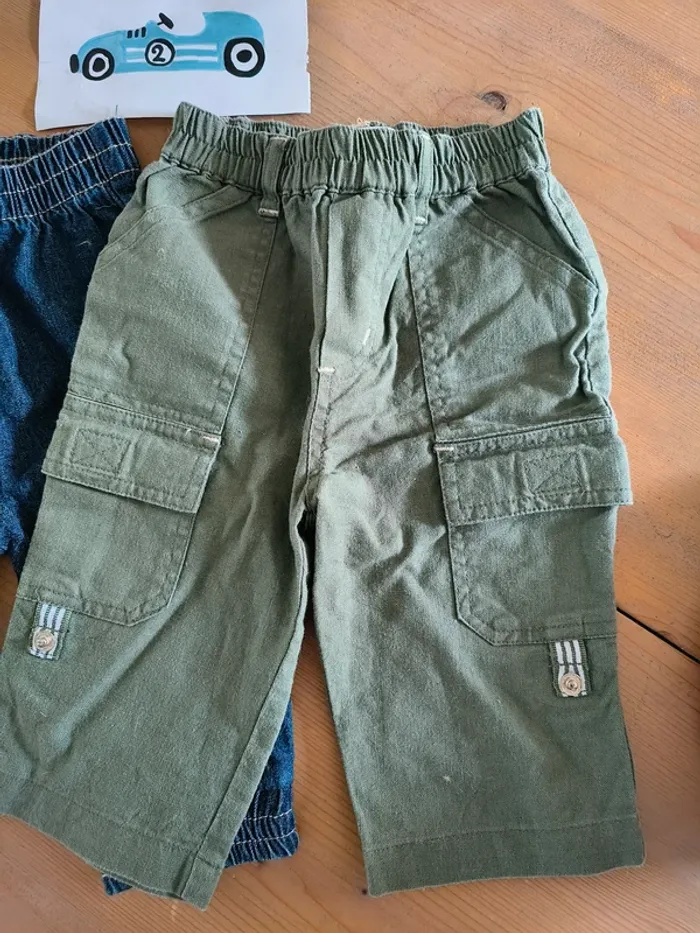 Lot de 4 pantalons bébé garçon 6 mois - Obaïbi et Canary Baby - photo numéro 6