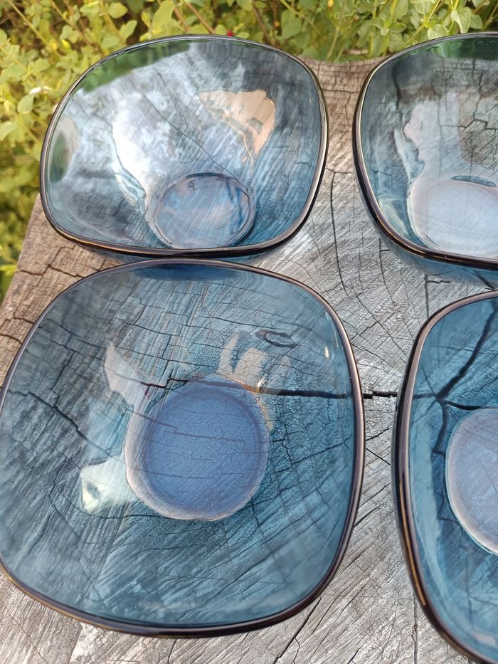 6 coupelles vintage bleues ni - photo numéro 2