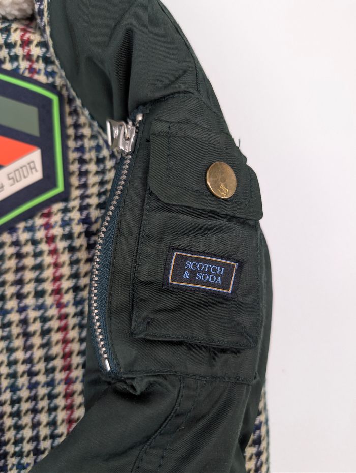 Superbe Blouson / Bomber Scotch & Soda - 10 ans (140cm) - Col moumoute - photo numéro 4