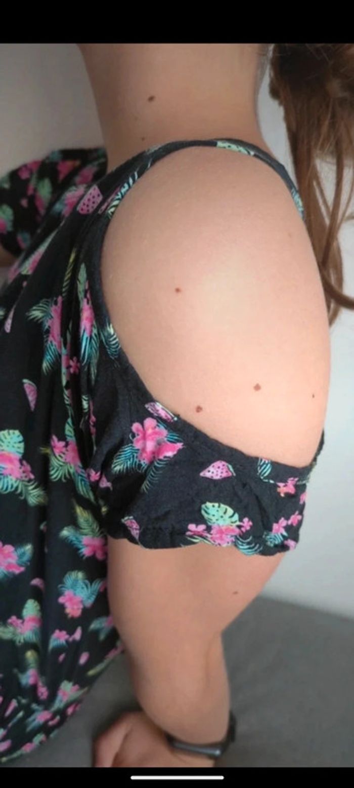 Sublime robe noire fleuri sheryne - photo numéro 2