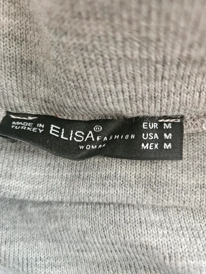 Ensemble jupe lainage gris Elisa Fashion Taille M Neuf - photo numéro 5