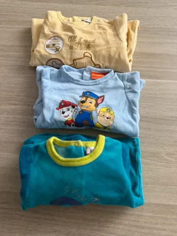 Lot 3 pyjamas velours 6 mois