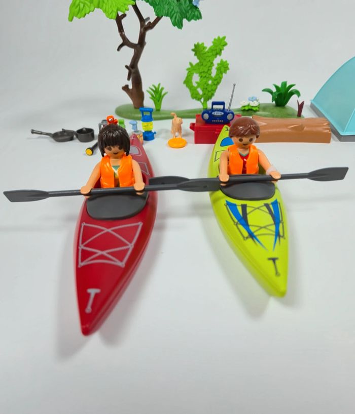 Playmobil Vacanciers avec tente bleue Camping - photo numéro 5