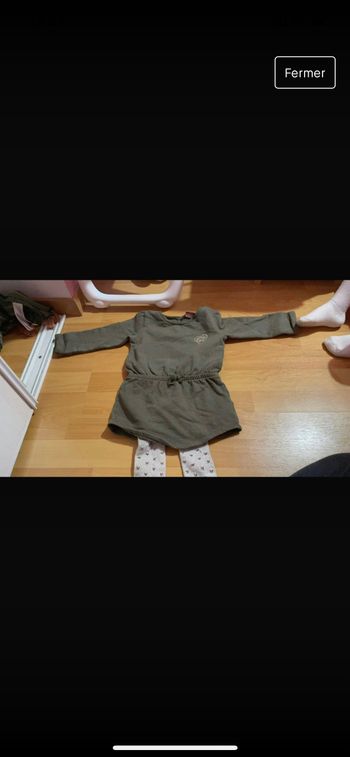 Robe manche longue avec collant