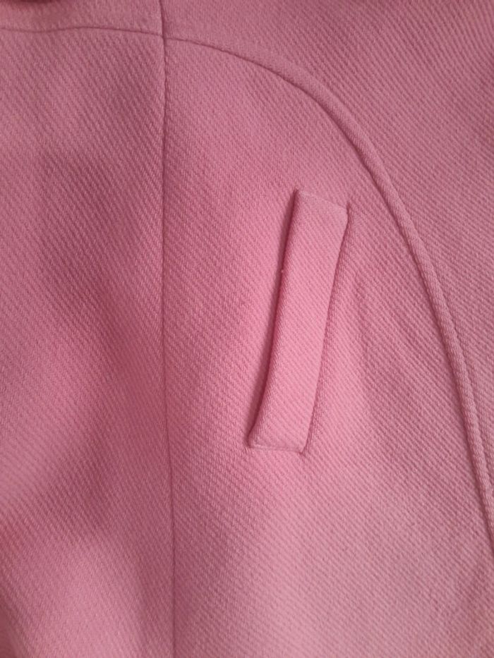 Tres beau manteau rose tara jarmon modèle mangua en laine - photo numéro 14
