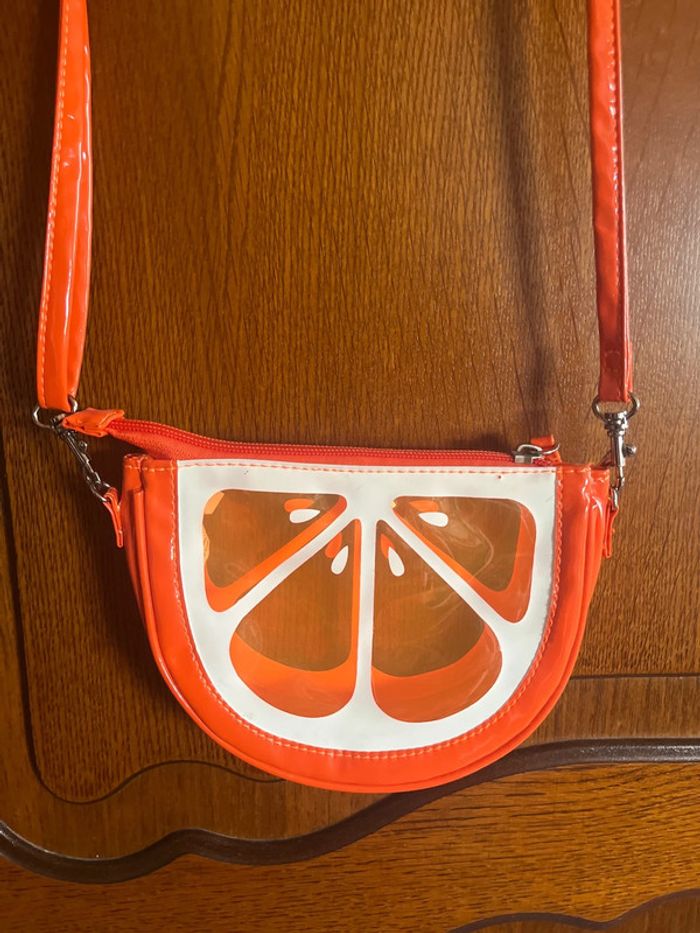 Sac fantaisie orange - photo numéro 2