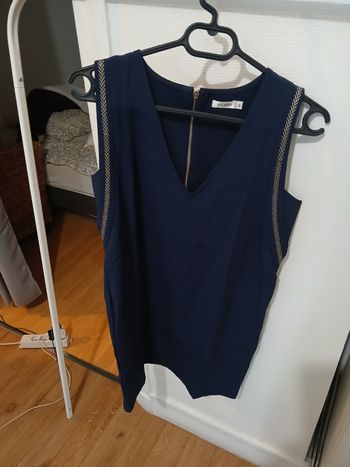 Robe droite bleue marine