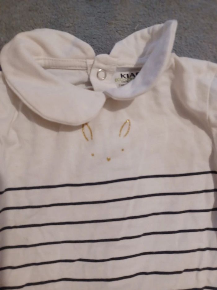 Tee-shirt manche longues 6 mois eco concept kiabi - photo numéro 2