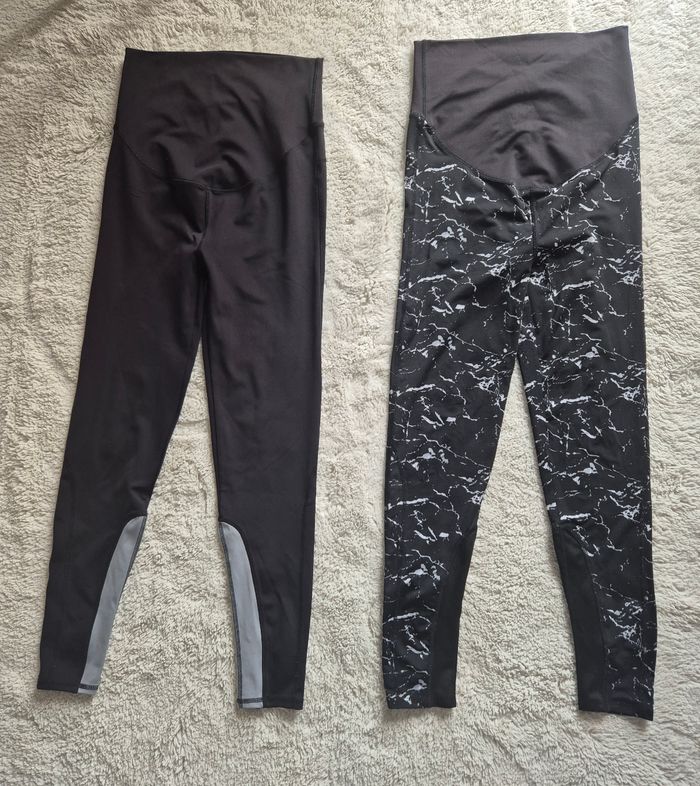 Lot de 2 leggings de sport pour grossesse / maternité taille 36