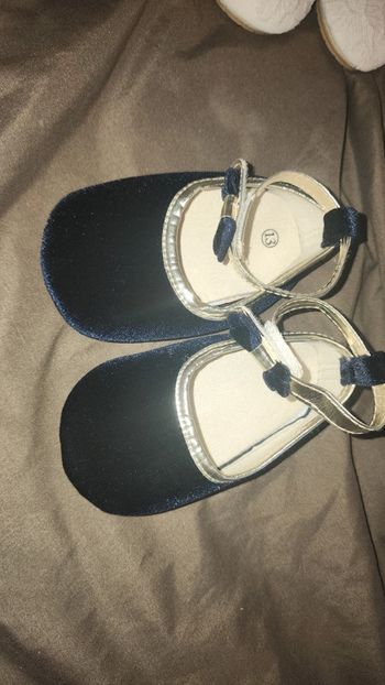 Chausson bleu pour fête