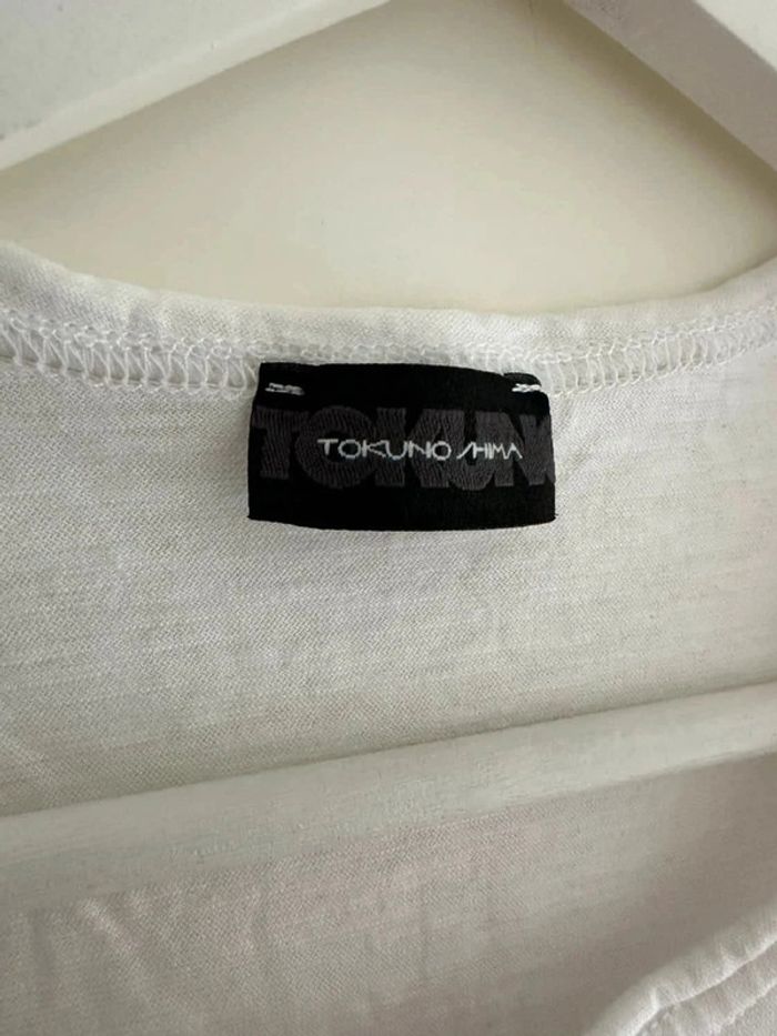 T-shirt blanc homme imprimé - taille S - photo numéro 2