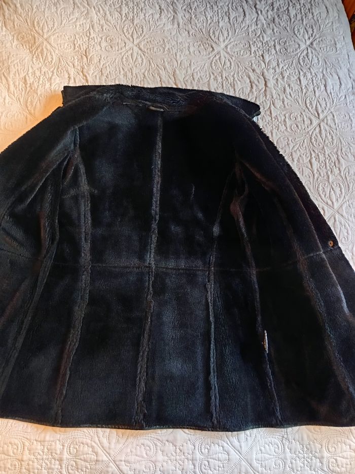 Manteau en daim T40 noir - photo numéro 2