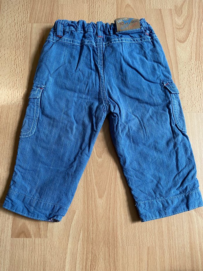 Beau pantalon/jean bleu SERGENT MAJOR T. 12 mois/74 cm garçon TBE - photo numéro 3
