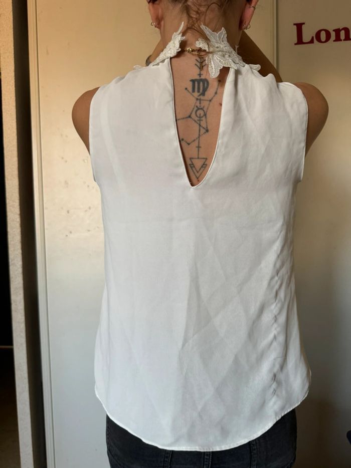 Débardeur col dentelle Zara - photo numéro 2