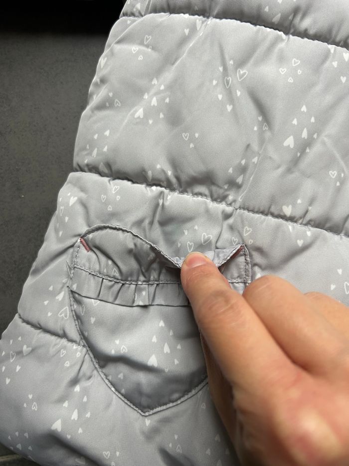 Doudoune doublée polaire cœurs bébé fille c&a - photo numéro 2