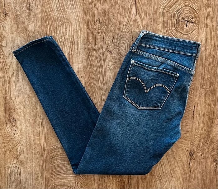 Jean/pantalon bleu Levi's 711 Skinny pour femme, taille, W 29 L 32 (38 taille française) - photo numéro 3