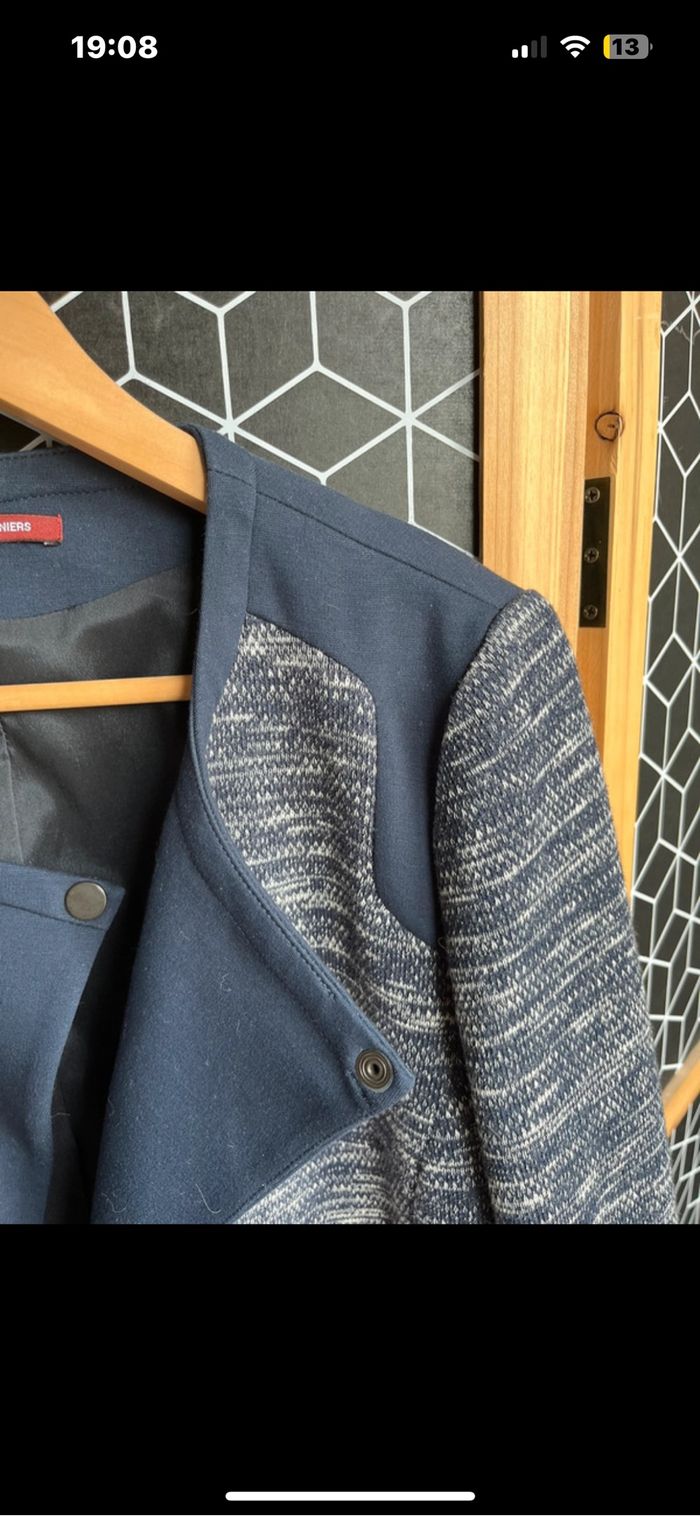 Veste gris bleue Comptoir des cotonniers - photo numéro 7
