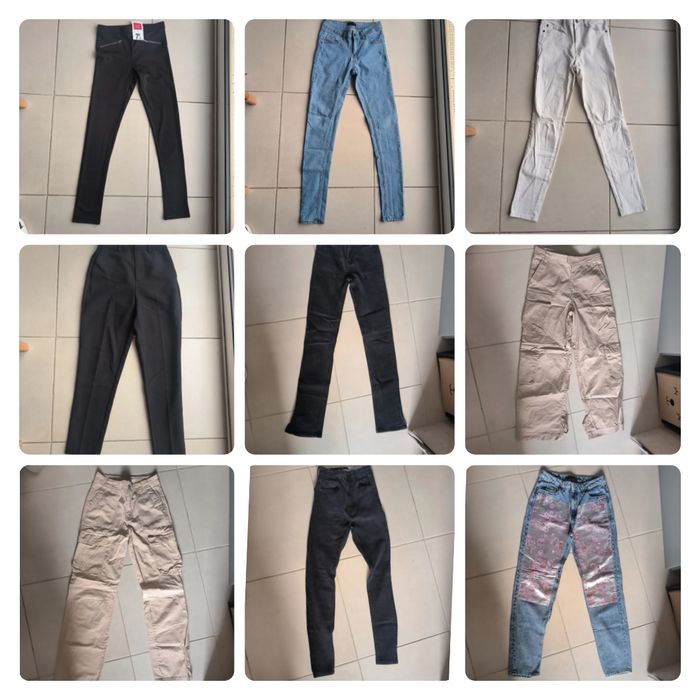 Lot de 15 pantalons - XS - photo numéro 3