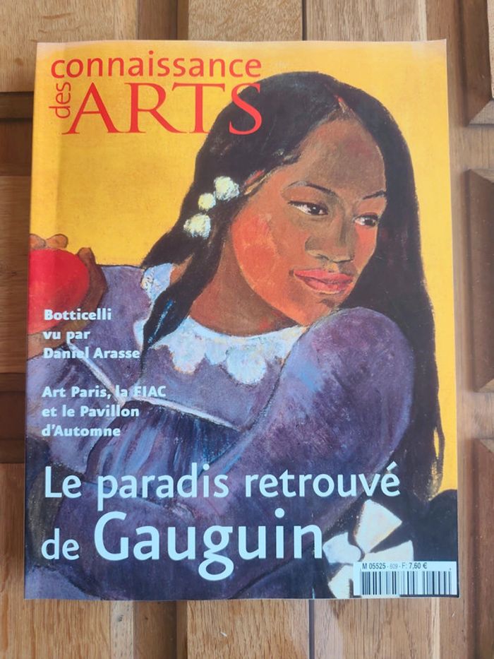Magazine connaissance des arts Botticelli Daniel Arasse FIAC Gauguin numéro 609