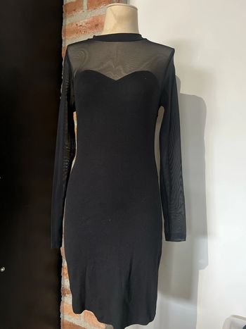 Robe moulante haut transparent