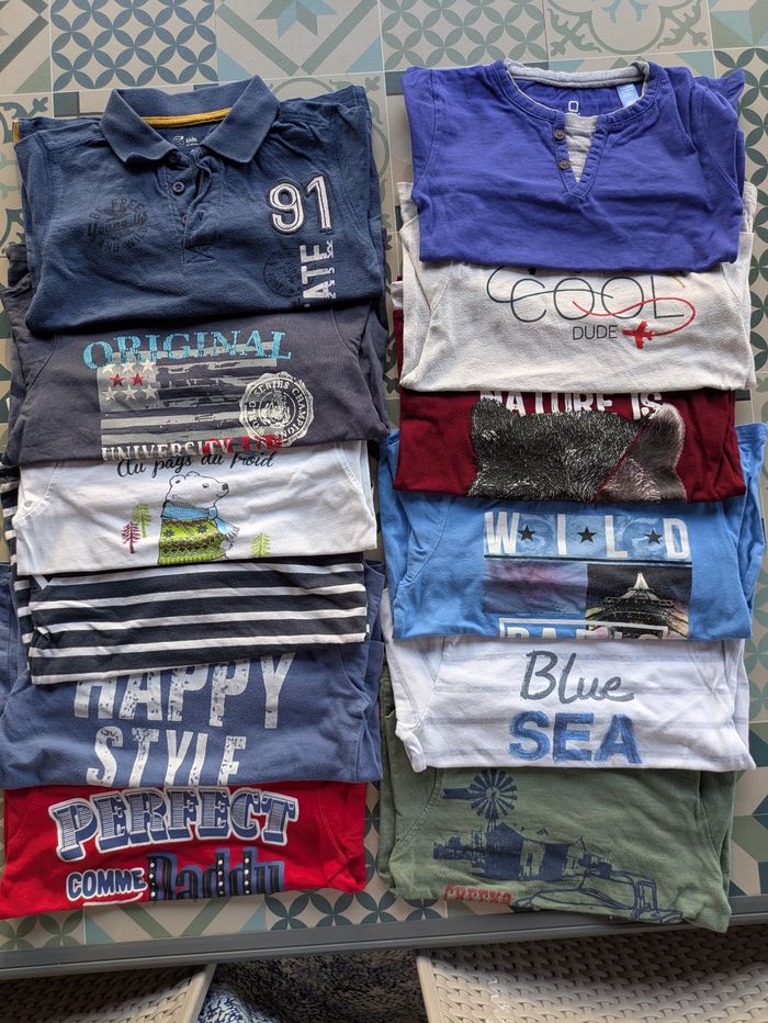 Lot de 12 t-shirts 3/4 ans - photo numéro 4