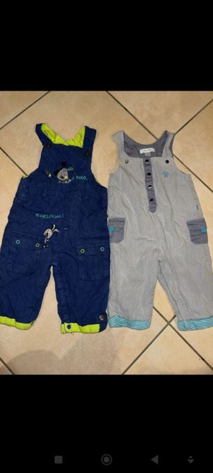 2 salopette 9 mois