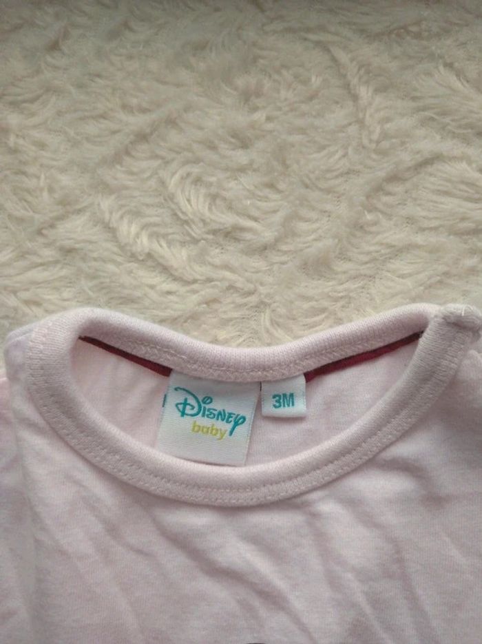 Tee shirt chemise manches longues Fille 3 mois So sweet Minnie Disney 100% coton - photo numéro 5
